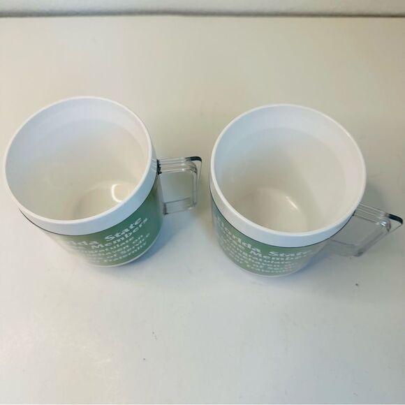Moosehaven VTG 60 Year service Set Of 2 Plastic Stacking Thermal Mugs 10 Oz. - Picture 4 of 7